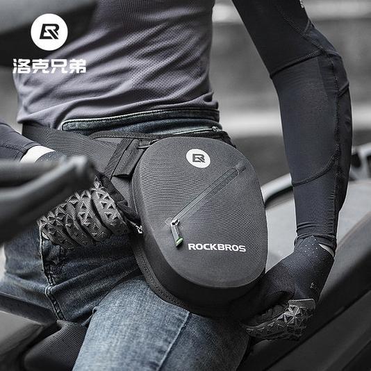 TAS PINGGANG SELEMPANG SEPEDA MOTOR ROCKBROS TOURING WAIST BAG BLACK