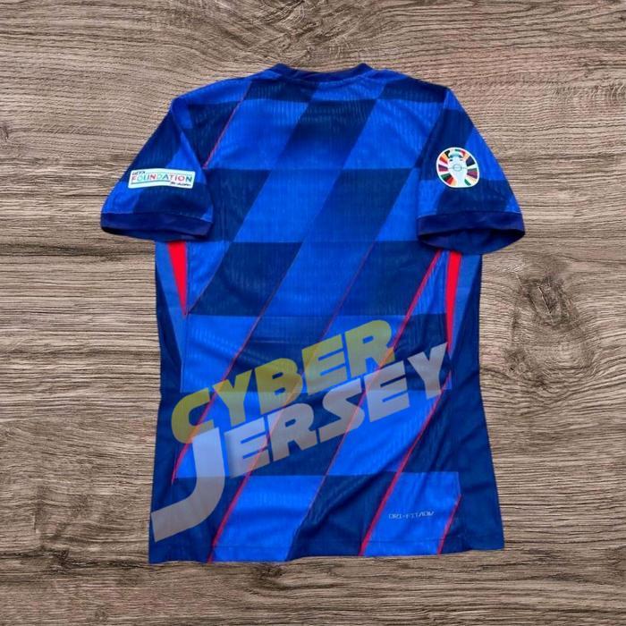 JERSEY BOLA PLAYER ISSUE KROASIA AWAY FULL PATCH PIALA EROPA 2024 TOP QUALITY Sport Atasan Setelan B