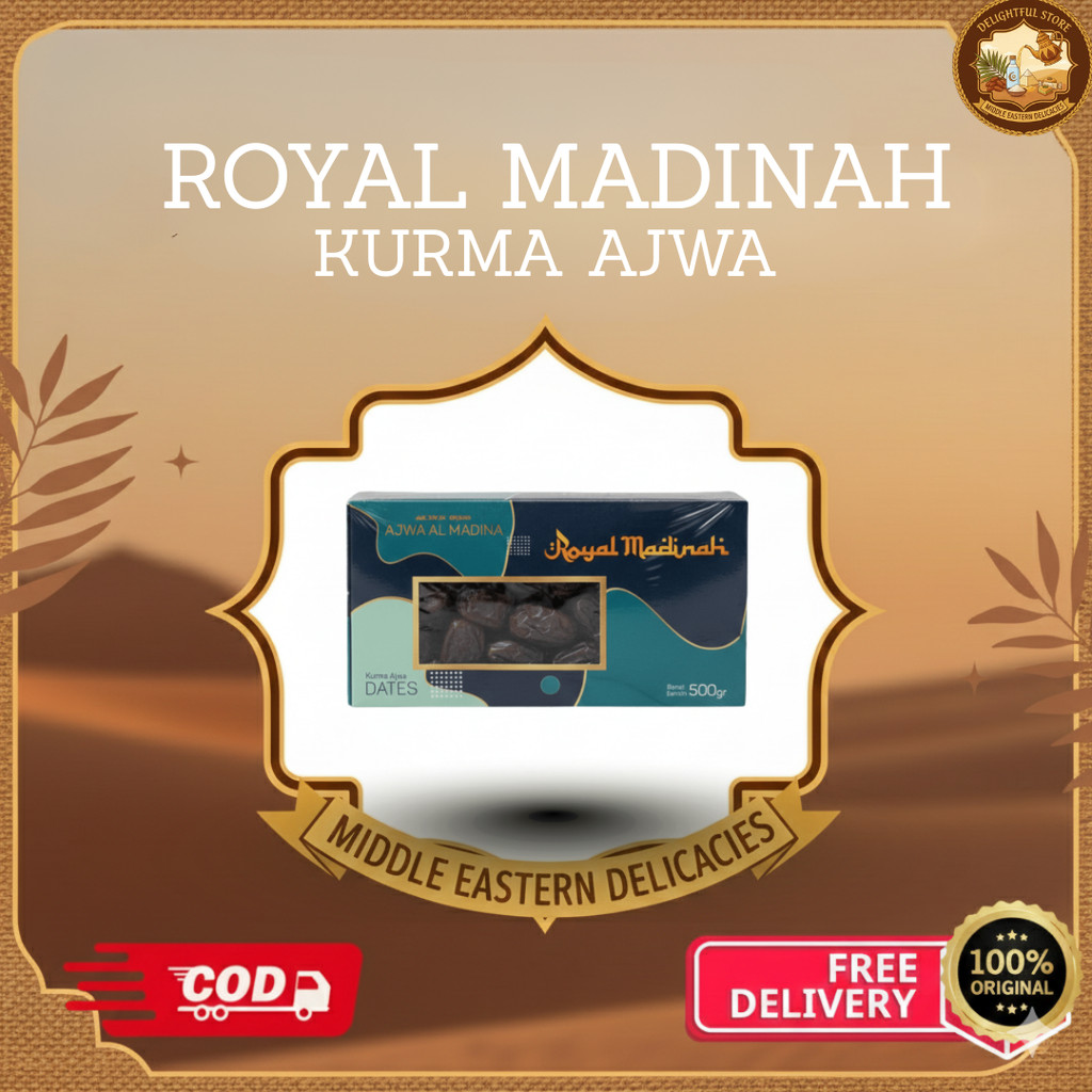 KURMA AJWA ROYAL MADINAH 500GR/ KURMA AJWA / KURMA NABI /KURMA ARAB