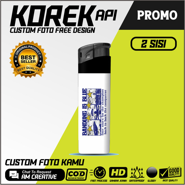 Korek Custom PERSIB B2B Bebas Gambar | Korek Cricket Custom