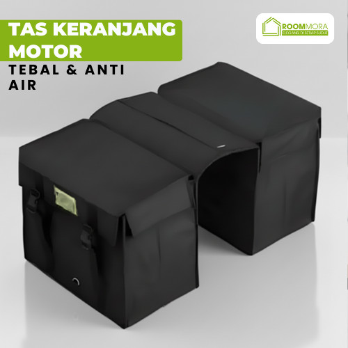 Tas Kurir Motor Tebal Anti Air Tas Obrok Motor Tas Samping Motor Belakang Side Bag Motor Tas Bronjon