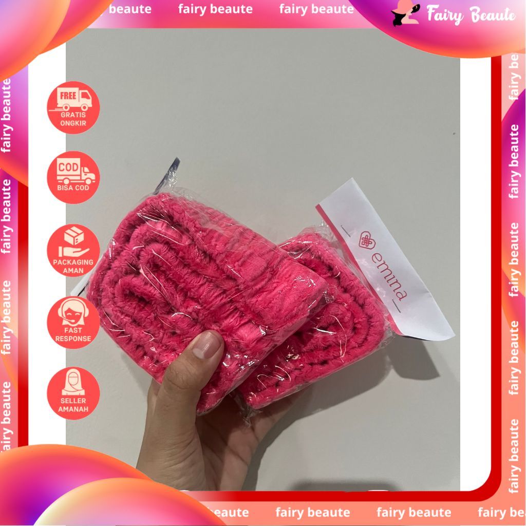 GIFTT PRODUK EMINA HEAD BAND PINK