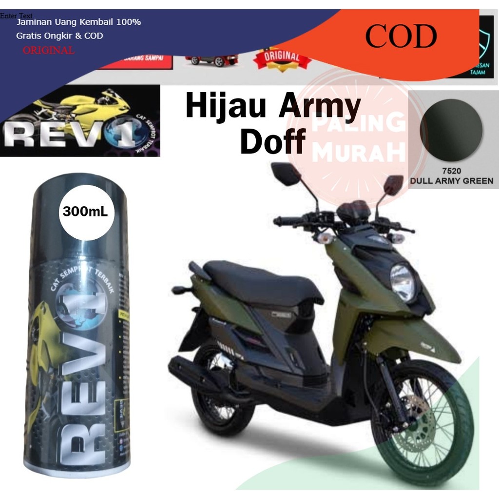 CAT SEMPROT JEPANG Pilok REVO REV1 Hijau Army Green Doff hijau DOff 7520 300mL