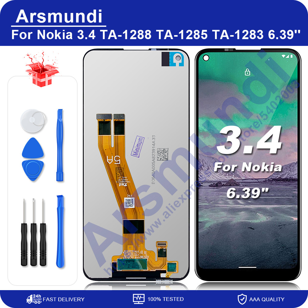 6.39" For Nokia 3.4 5.4 LCD splay Tou Screen gitizer Assembly For Nokia N3.4 N5.4