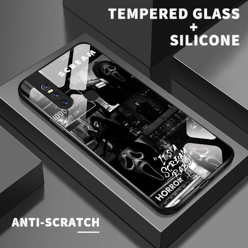 Kaca Glass Case vivo V15 V23e 4G 5G V9 V19 V29 V27e V25 V23 V20 2020 2021 V21e V27 Pro V17 6GB V5s V