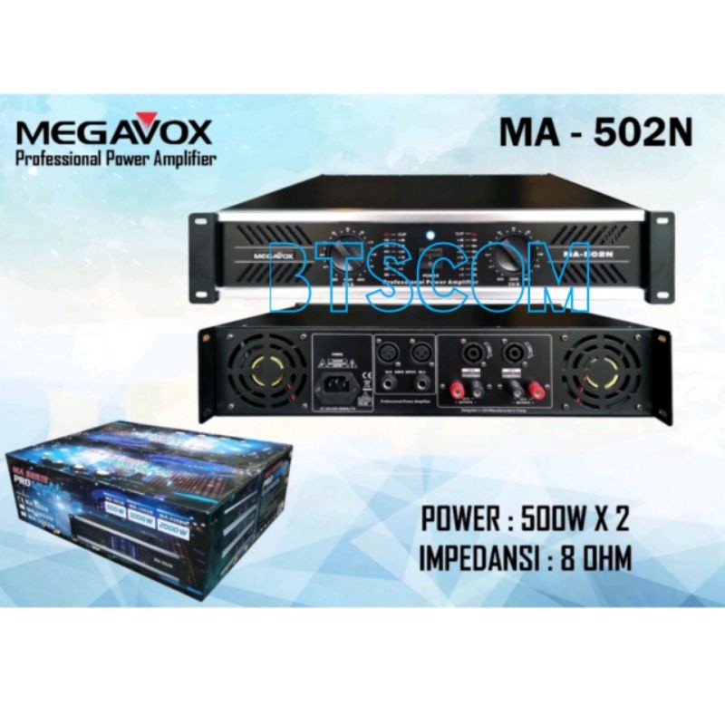 POWER AMPLI MEGAVOX MA502 POWER MEGAVOX MA 502 POWER AMPLI MEGAVOX MA502