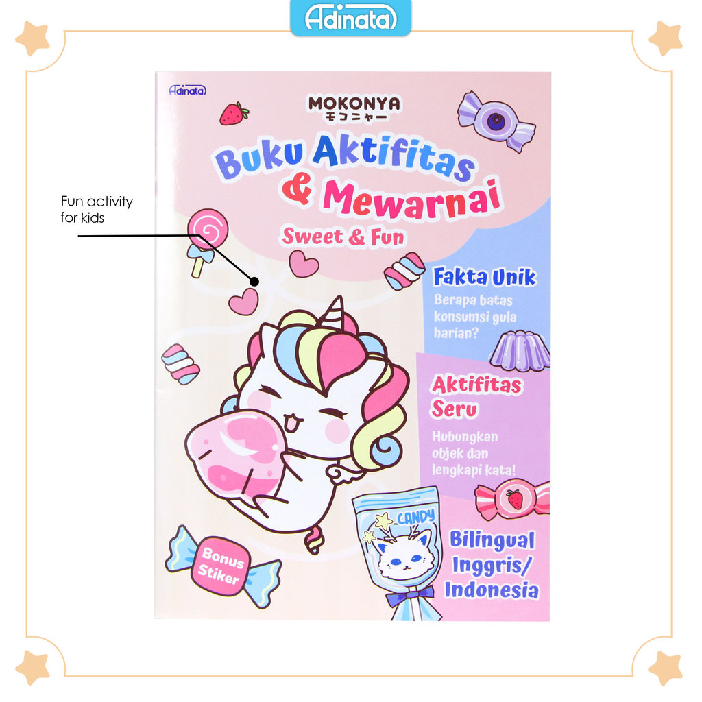 Mokonya Activity Book L 2550-9832 / Buku Aktifitas / Buku Mewarnai / Buku Anak / Buku