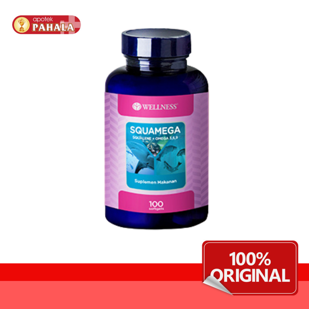 Wellness Squamega (Squalene + Omega 3,6,9) 100 Kapsul