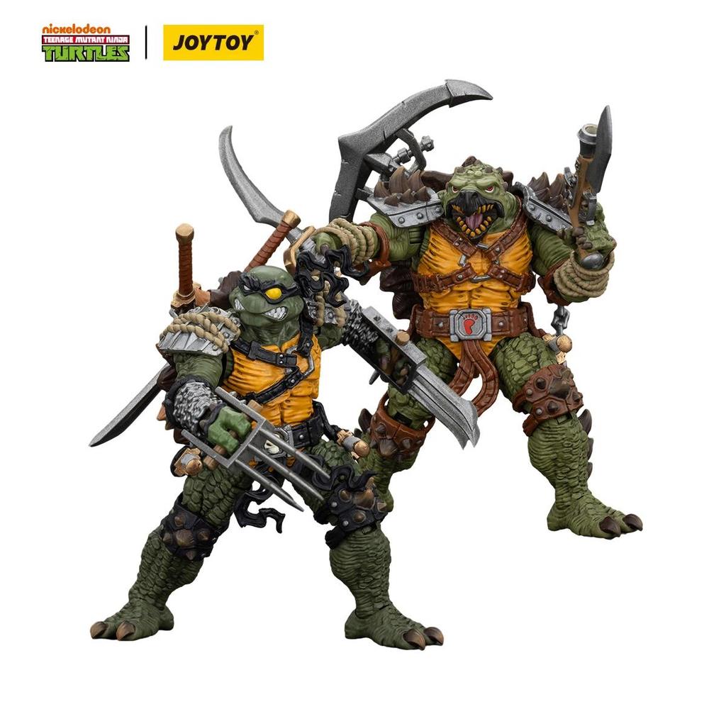 JOYTOY TMNT 1/18 Action Figure Krang/Slash/Tokka Anime Military Model