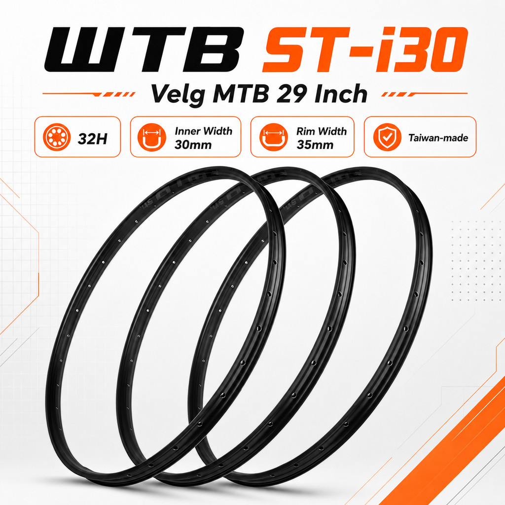 WTB ST i30 Mountain Wide Rims Velg 29 Alloy Lebar Rim presta 32H 29er Sepeda DH AM Enduro