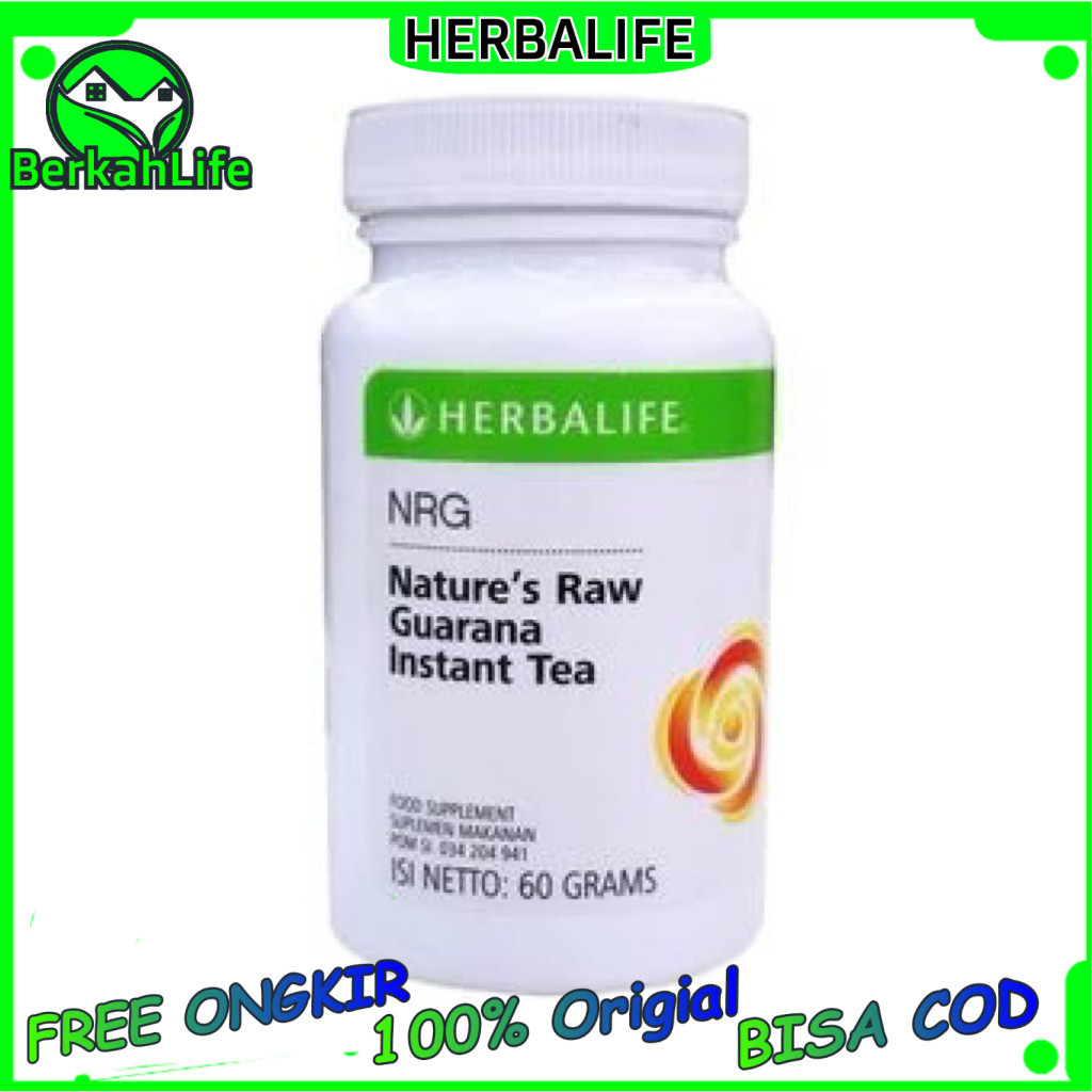 Herbalife NRG Tea Herbal Teh Nrg Herbalife Pembakar Lemak Penambah Stamina 100% Original Teh Penamba