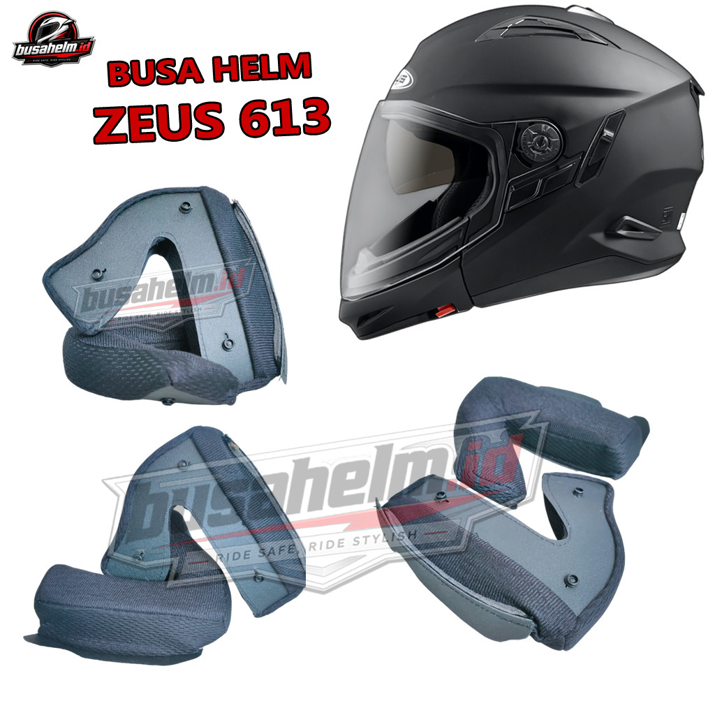 Busa Helm Zeus 613 613c Zs  613 Modular Busa Pipi Cheek Pad Wings Custom Size S M L