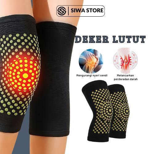 Sepasang Deker Pelindung Lutut Alat Terapi Magnetik Lutut Penghilang Nyeri Lutut dan Dengkul