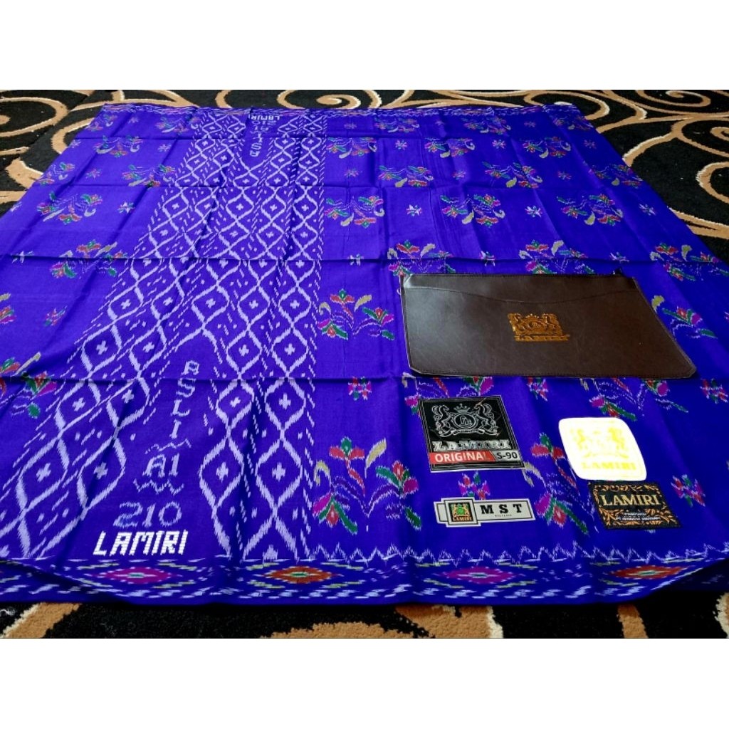 [BIG SALE] SARUNG LAMIRI KEMBANG MST S90 100% FULL SUTRA BASAH ASLI TERMURAH SARUNG DEWASA MUSLIM JA