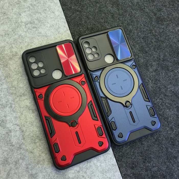 Motorola Moto G30 - EvoX Army Flash Flip Lens Armor Case shockproof