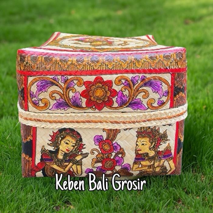 Keben Wayang 25cm Sokasi Motif Wayang Keben Motif Wayang Sokasi Wayang - Gold Ungu, 25cm