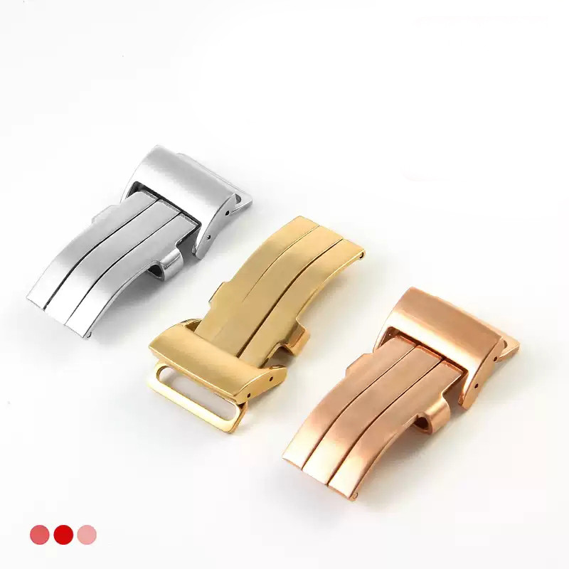 Silver stainless steel wat accessory for Breitling belt fog buckle original style 20MM butterfly buc