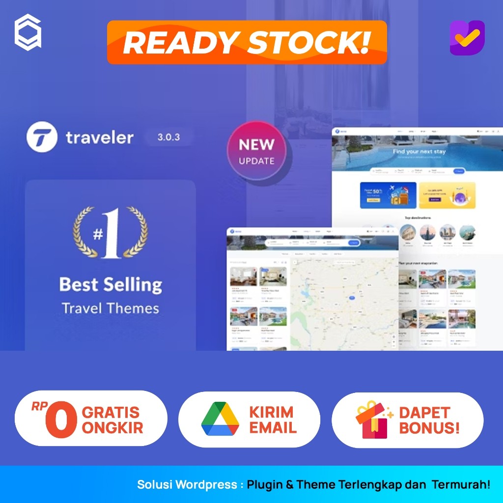 Traveler Tema Wordpress Travel Booking WordPress Theme Premium
