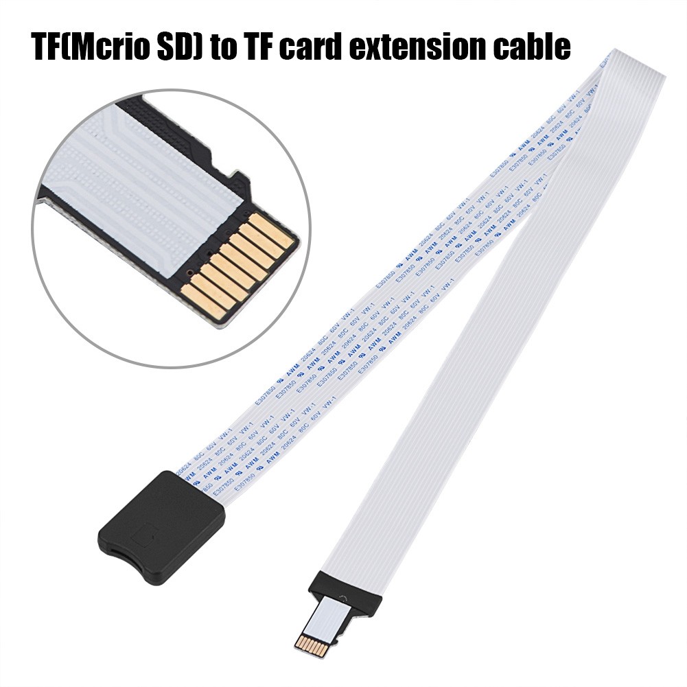 to TF Extension TF to TF Extender New  Memory Card Slot to TF Card Extender Cable with Case Extensio