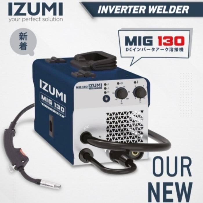 IZUMI MIG 130 Mesin Las CO Flux Core Tanpa Gas Travo Listrik CO2 MIg