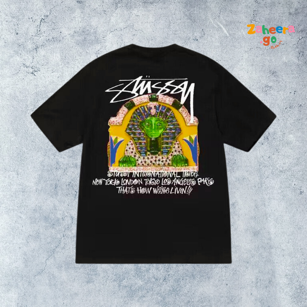 (COD) KAOS T-SHIRT - STüSSY SPHINX (BLACK / WHITE)