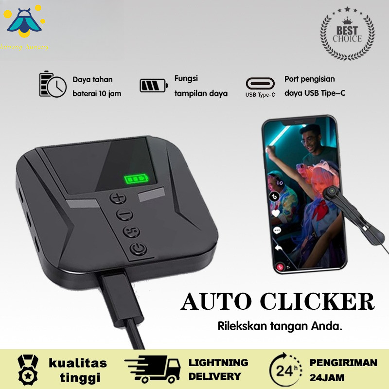 9 heads Auto Clicker Alat Tap Tap Layar untuk Smart Phone Multifunctional Layar Ponsel Klik Otomatis