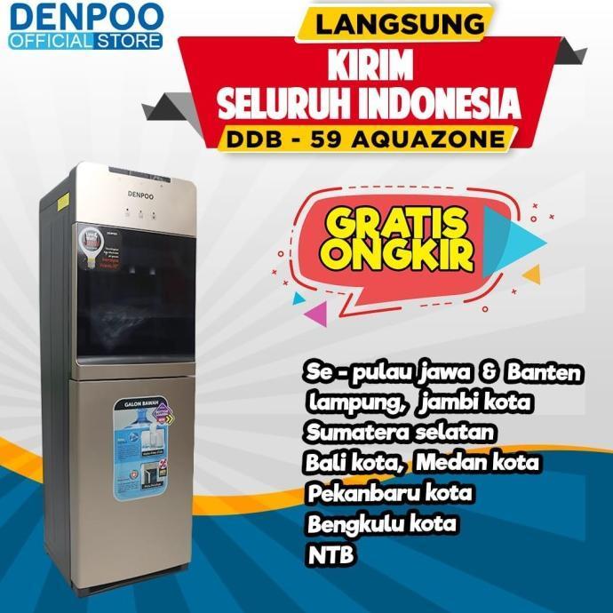 Dispenser Lowwatt Denpoo Aquazone Filter DDB 59 Non Kompressor - ddb59-gold