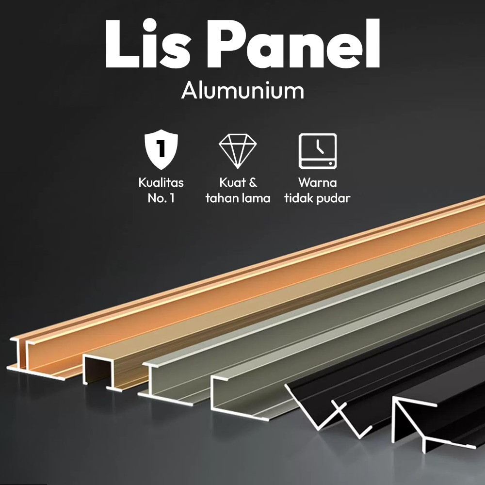 LIS PANEL ALUMUNIUM, LIS U, LIS W, LIS F, LIS T, LIS WALLBOARD, LIS SHEETBOARD