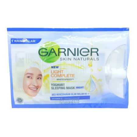 (NEW ARIVAL) Garnier NIGHT CREAM Sachet 7ML - Cream Malam original