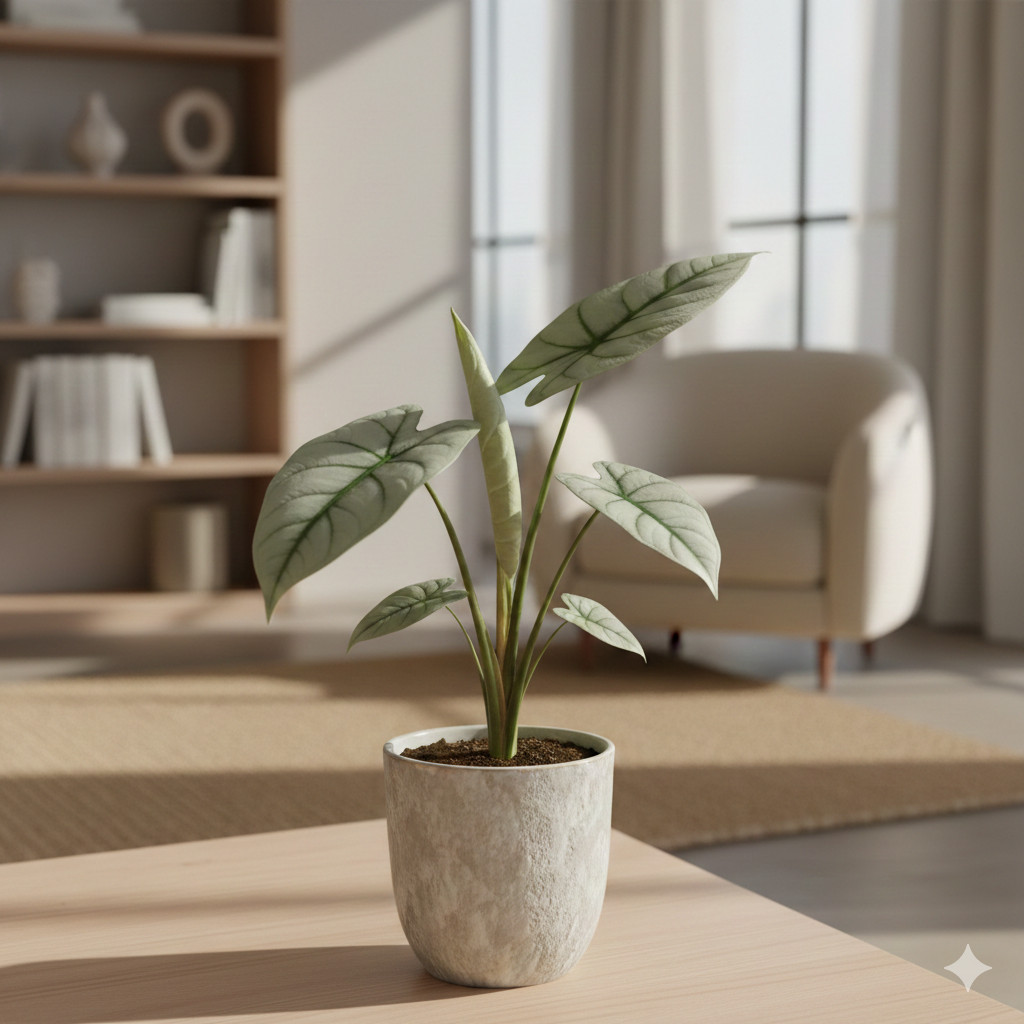 Tanaman hias kuping gajah silver blush (Philodendron pastazanum)-  dorayaki - Pembersih Udara Alami 