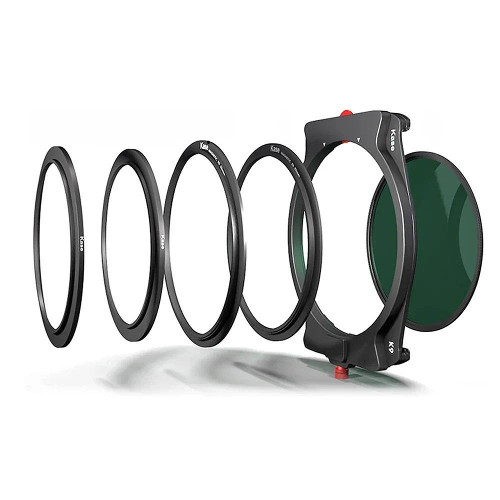 Kase K9 100mm Metal Square Filter Holder Kit with 90mm Magnetic CPL Filter for 67727782mm Lens for 1