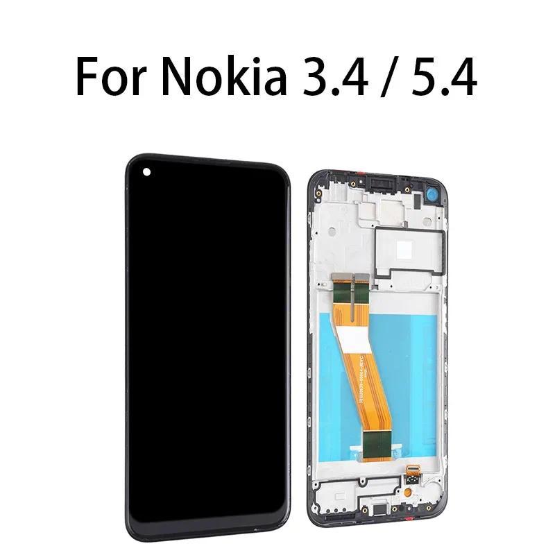LCD splay Tou Screen gitizer Assembly (With Frame ) For Nokia 3.4 / 5.4