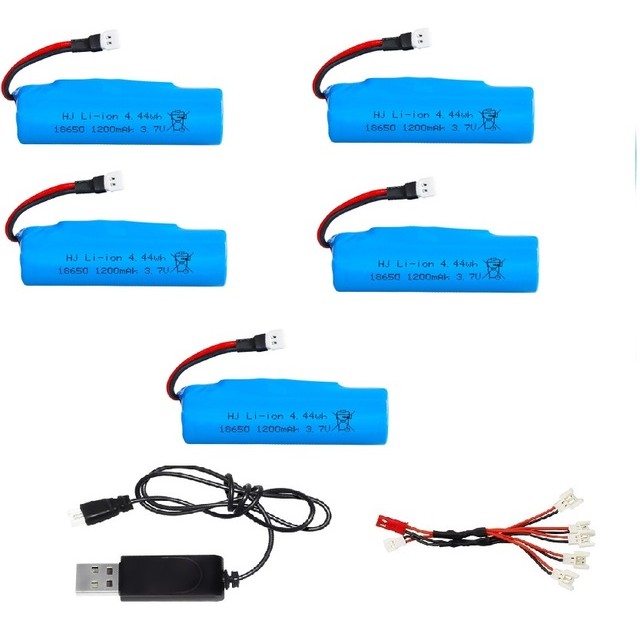 XH2.54 plug 1S 3.7V 1200mAh Li-ion Battery18650 /3.7V arger For Q9 Q10 R/C boat R/C stunt car R/C cl