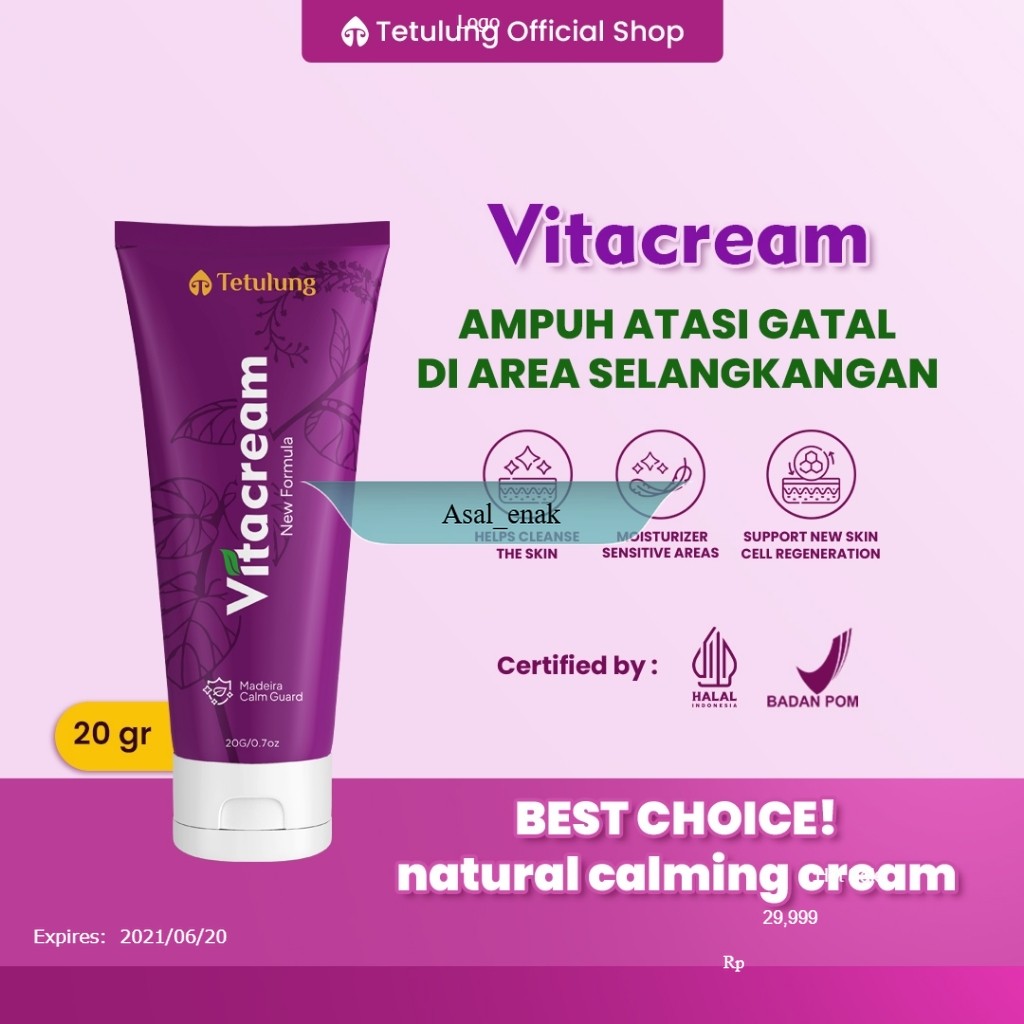 VITACREAM Obat Salep Untuk Gatal Selangkangan Sudah BPOM