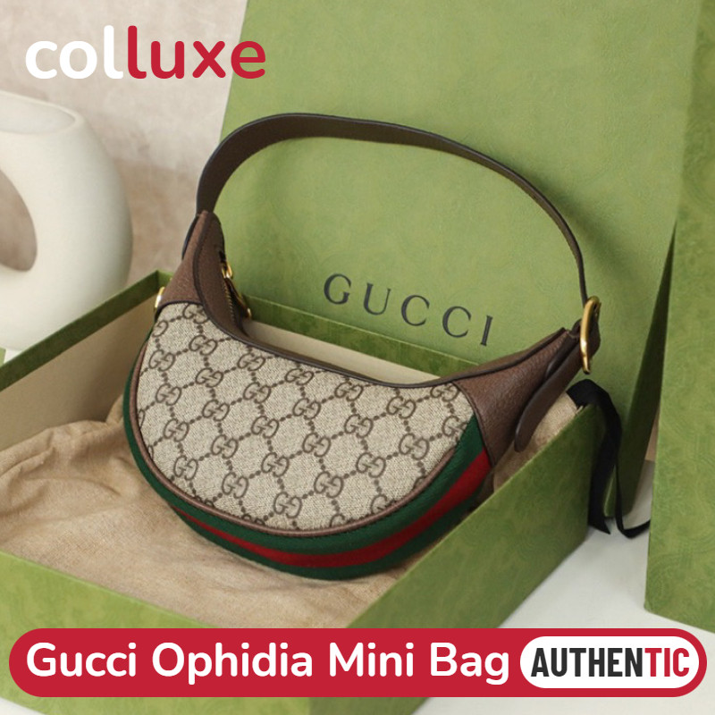 GUCCI Ophidia GG Mini Hobo Bag 20cmTas di bawah lengan / tas punggung 658551