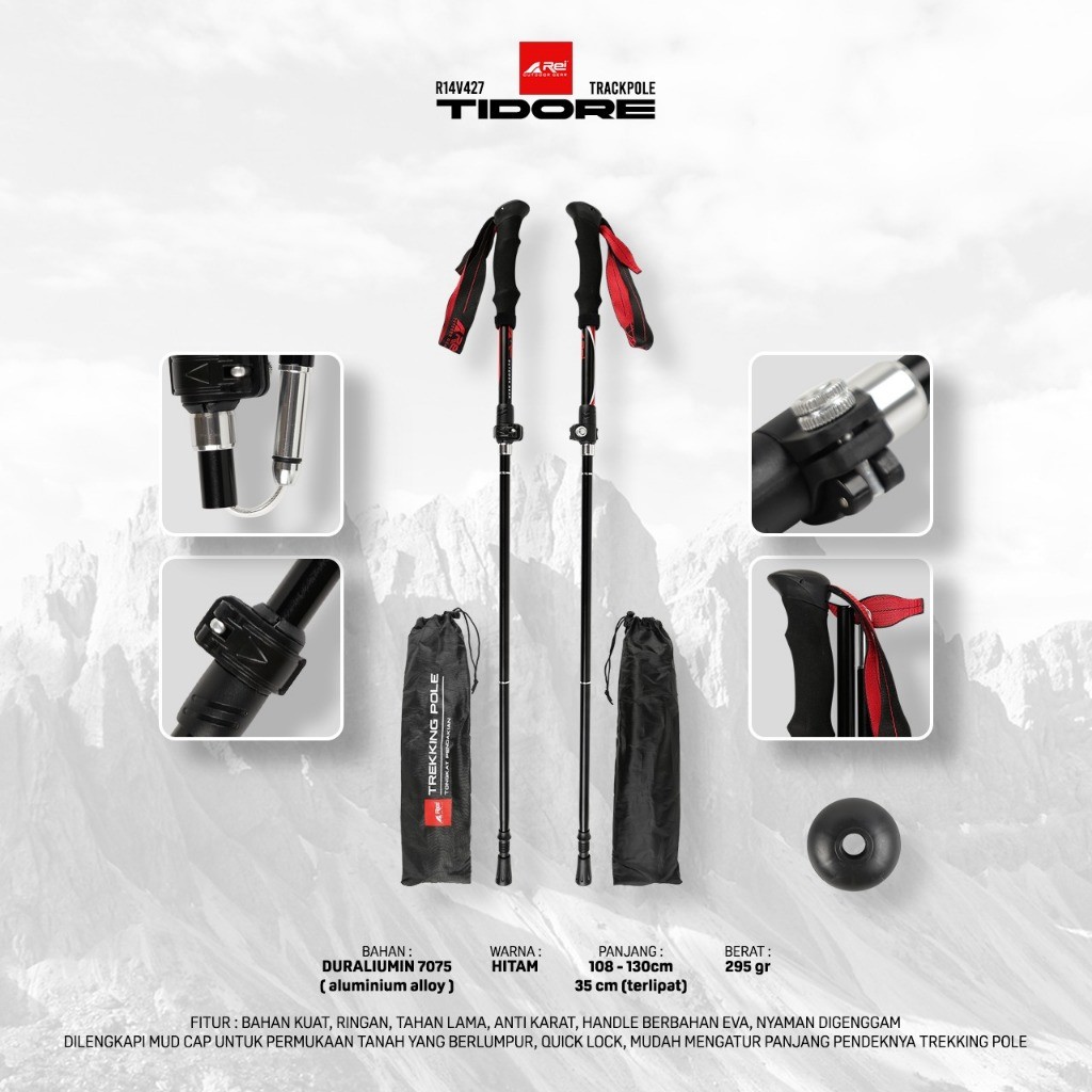 Trekking Pole Rei  / Tongkat Hiking Tidore Arei Outdoorgear