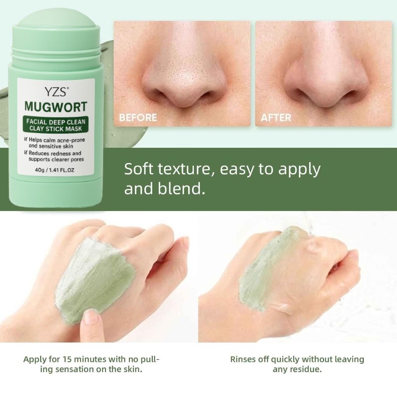 TR - ORIGINAL YZS STICK MASK / MASKER GREEN TEA & TERONG ASLI Mengilangkan Komedo Pada Hidung BPOM