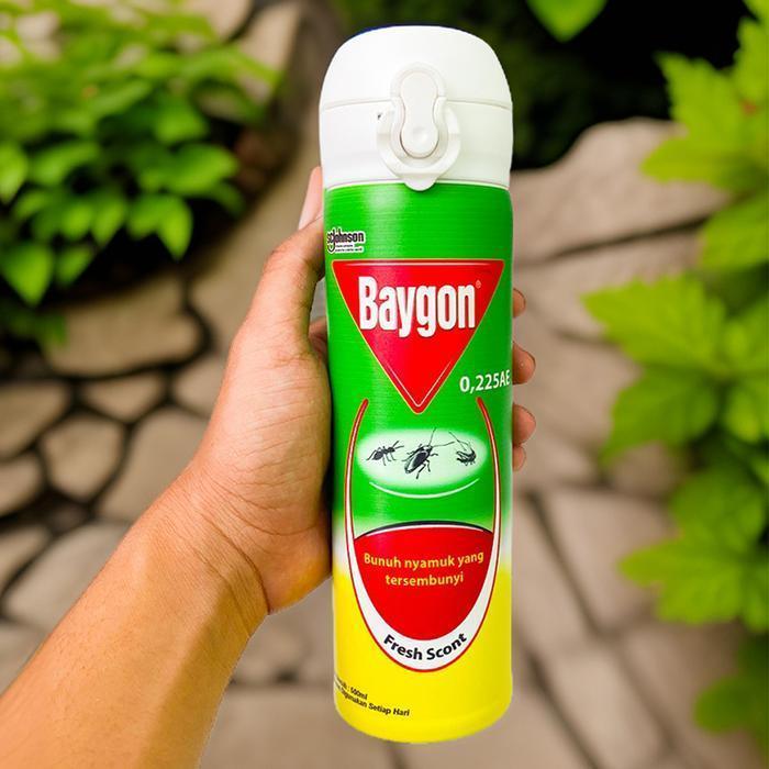 TUMBLER GIFT UNIK DESIGN BAYGON HIT KAPASITAS 400ML - TERMOS BAYGON - BAYGON H995
