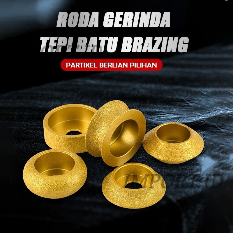 10 mm Roda Tepi Batu Roda Gerinda Gerindra Sudut Roda Gerinda Ubin Granit Marmer TokoPlus HF