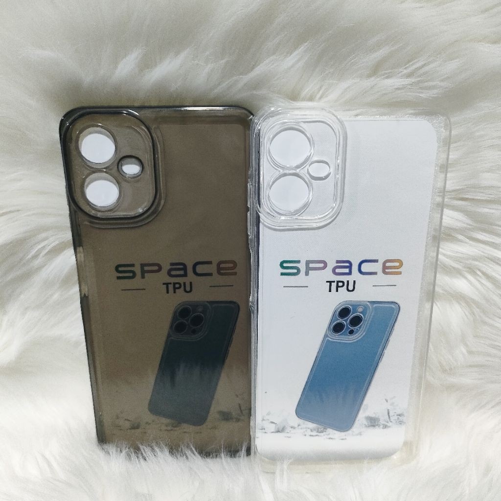 PROMO Soft Case Space Tpu Original Samsung A03 A035F Silikon Casing Bening Transparan Black hitam