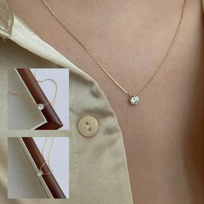 Kalung Titanium Wanita Liontin Vintage Korea Style Fashion E19M