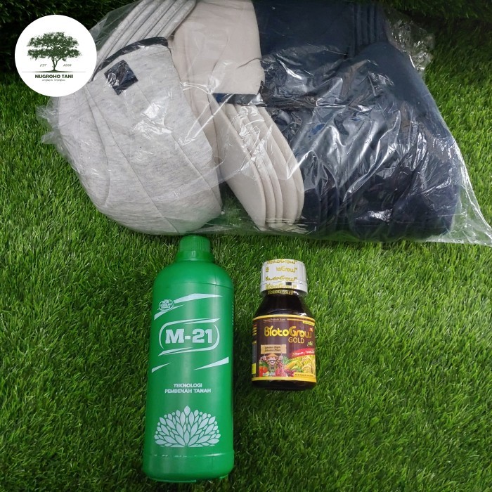 PAKET M21 DECOMPOSER BIOTOGROW GOLD 250 ML FREE TOPI