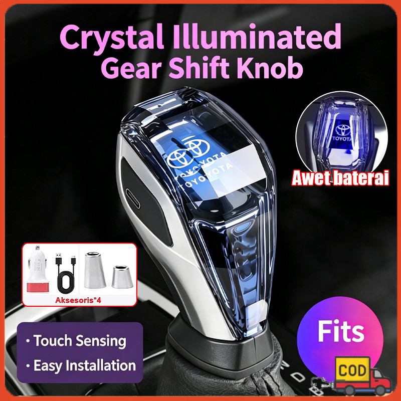 [COD]Shift Knob Crystal Rgb Toyota Shift Knob Kristal Lampu RGB SHIFT KNOB CRYSTAL LED LIGHT RGB DIA