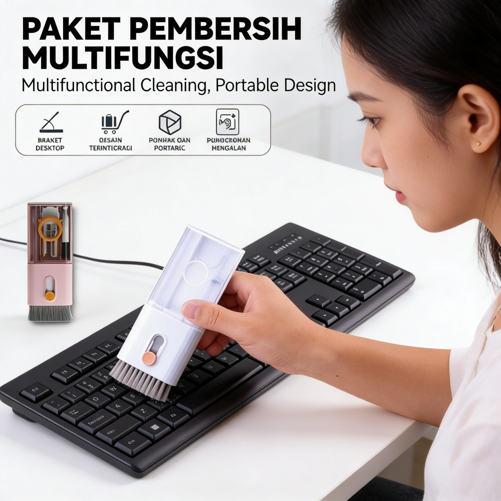 Pembersih 10 in 1 for Handphone Smartphone Keyboard Earphone Earbud Laptop 7 in 1 Cleaning Kit