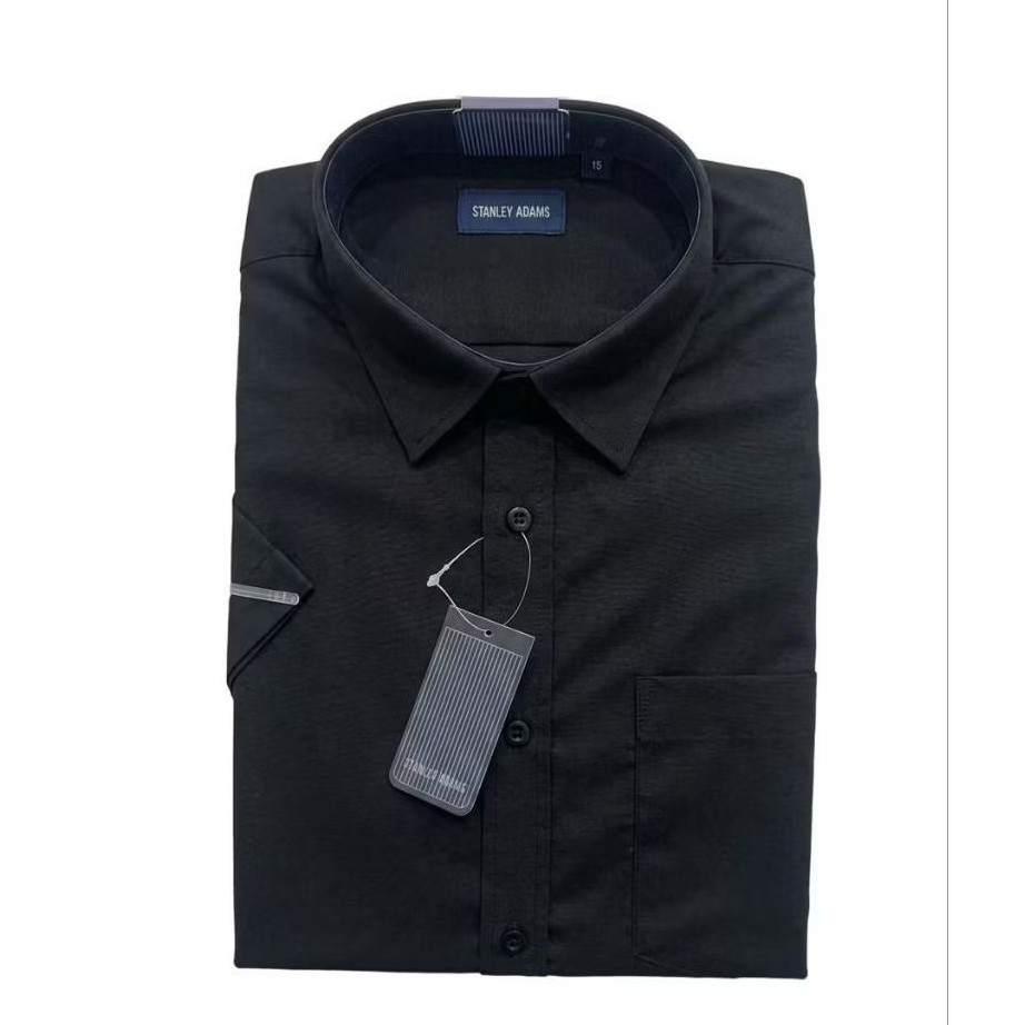 Kemeja Stanley Adam Original Pria Kerja Kantor Formal Lengan Pendek - D11