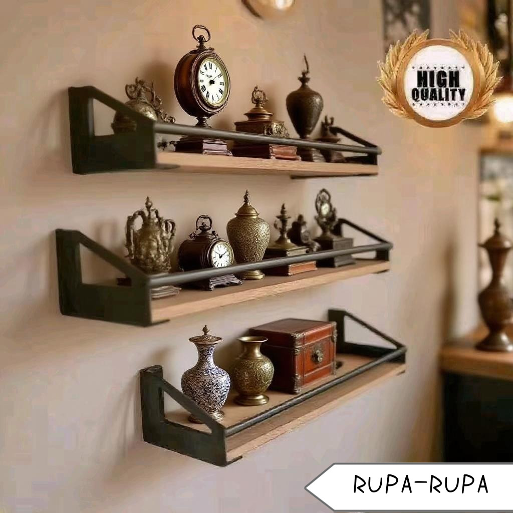 warung_santai - Rak Dinding Minimalis Modern Bahan Besi -Kuat Dan Estetik