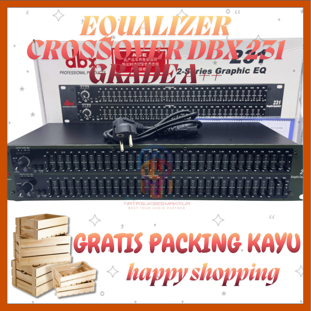 EQUALIZER  CROSSOVER DBX 231  GRADE A++