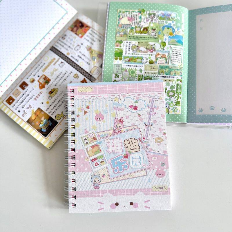 Animal Amusement Park Series Sticker Book Stickers Dekorasi Binder Scrapbook Jurnal Stiker DIY Stike