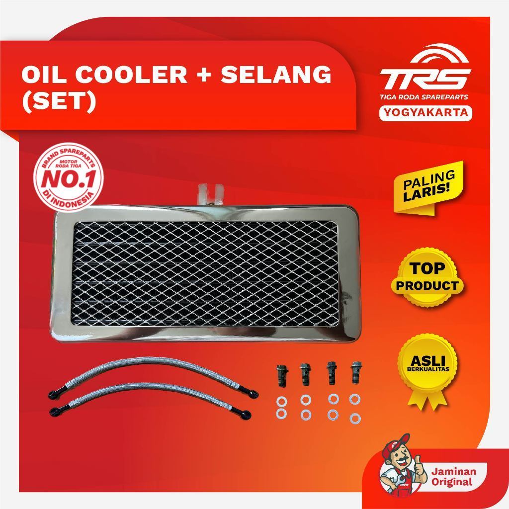 TRS Oil Cooler Set Tossa Hercules Viar Tipe Non Radiator Spareparts Original TRS JOGJA