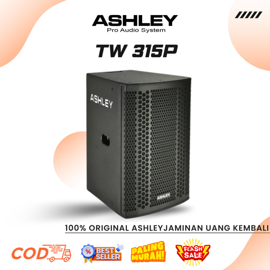 Speaker Pasif Ashley TW 315P 3 Way Pasif Speaker Murah